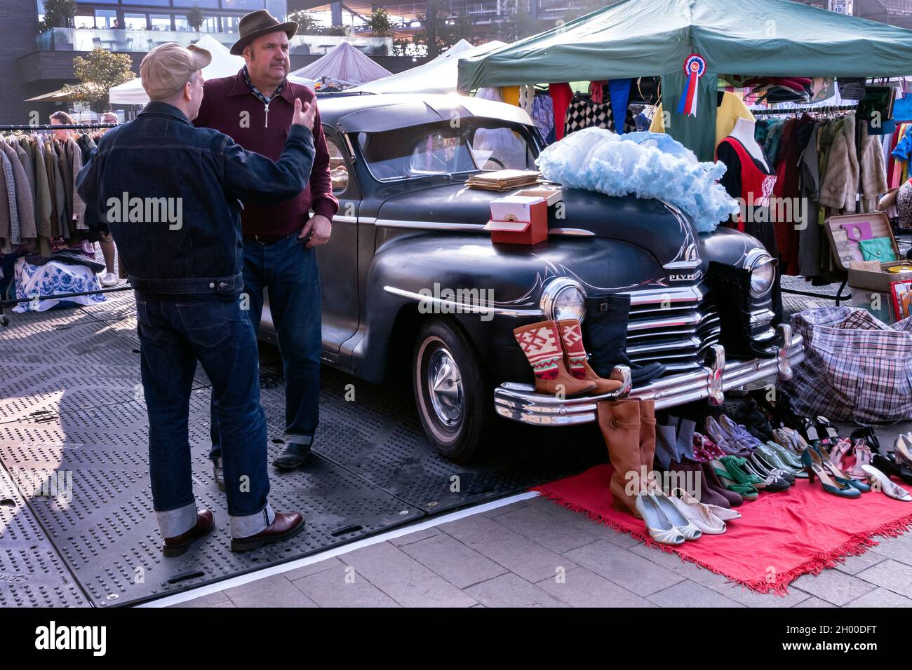 Classic Car Boot Sale at Coal Drops Yard Kings Cross London 9/10/2021