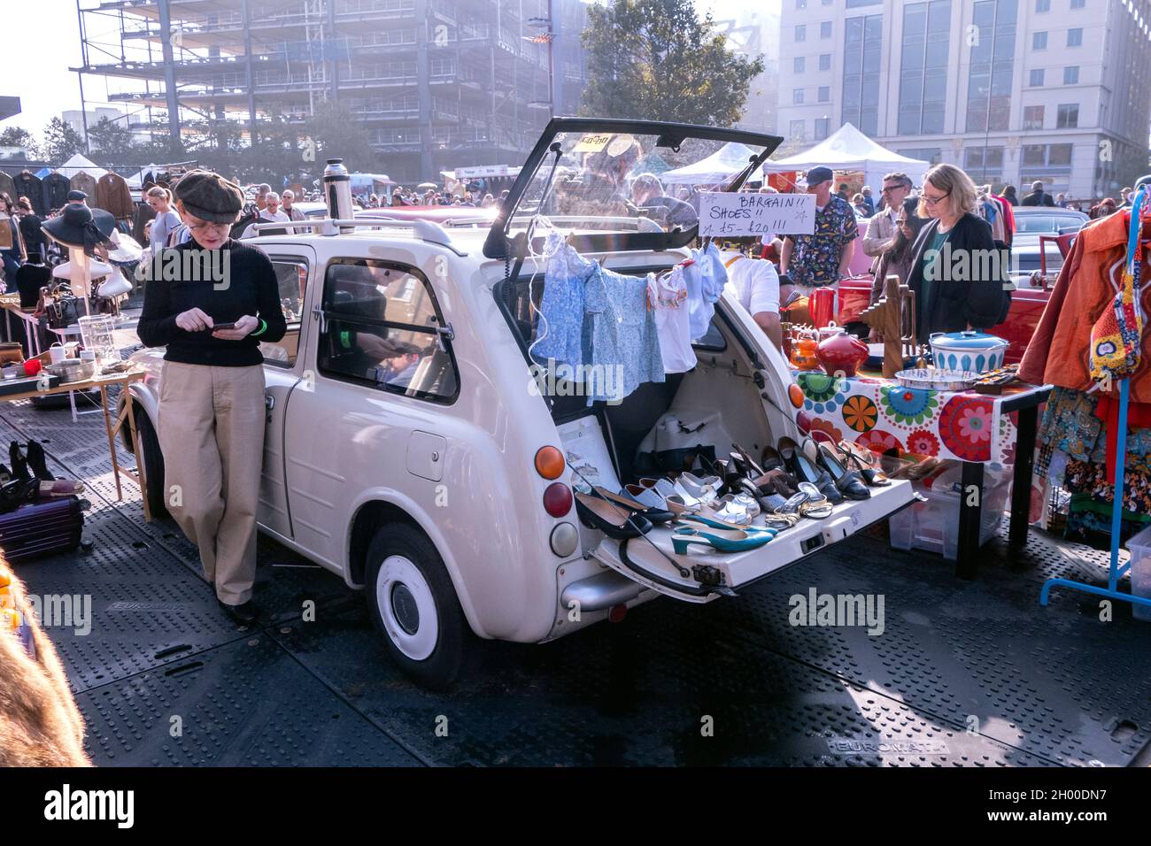 Classic Car Boot Sale at Coal Drops Yard Kings Cross London 9/10/2021
