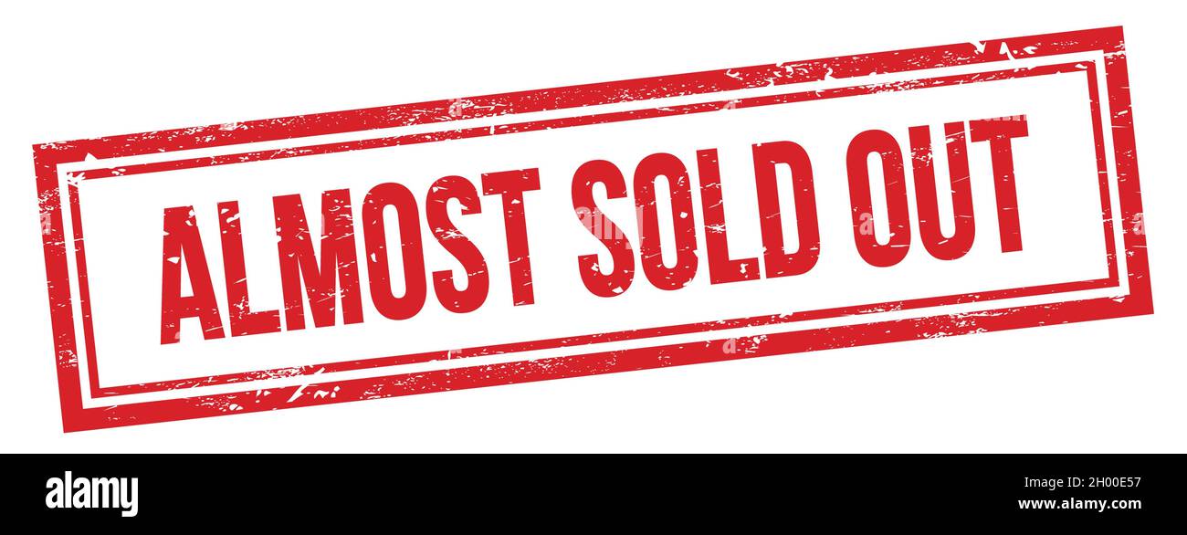 Almost sold out word hi-res stock photography and images - Alamy