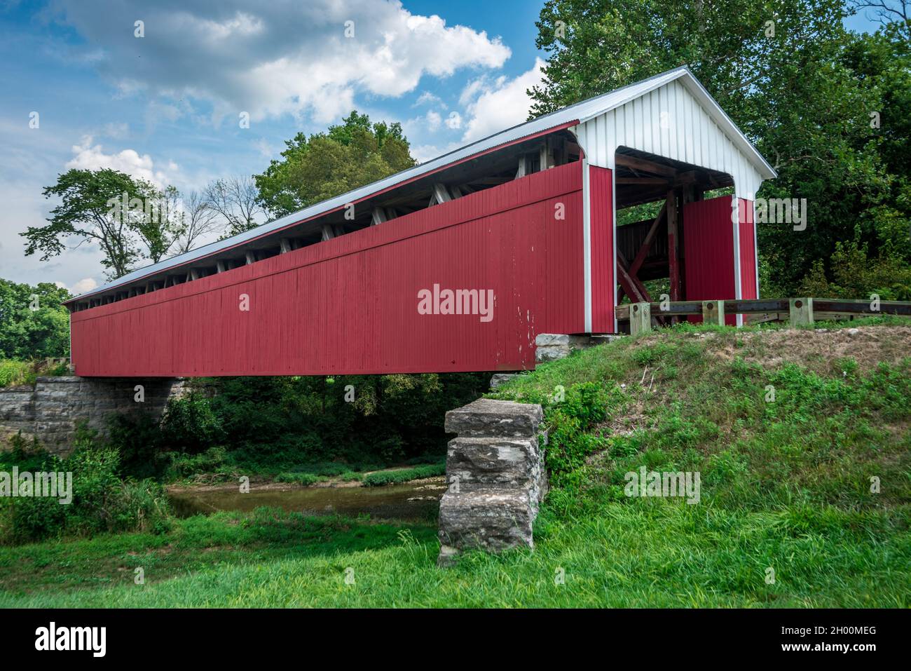 Scipio Covered Bridge Jennings County Indiana Stock Photo Alamy