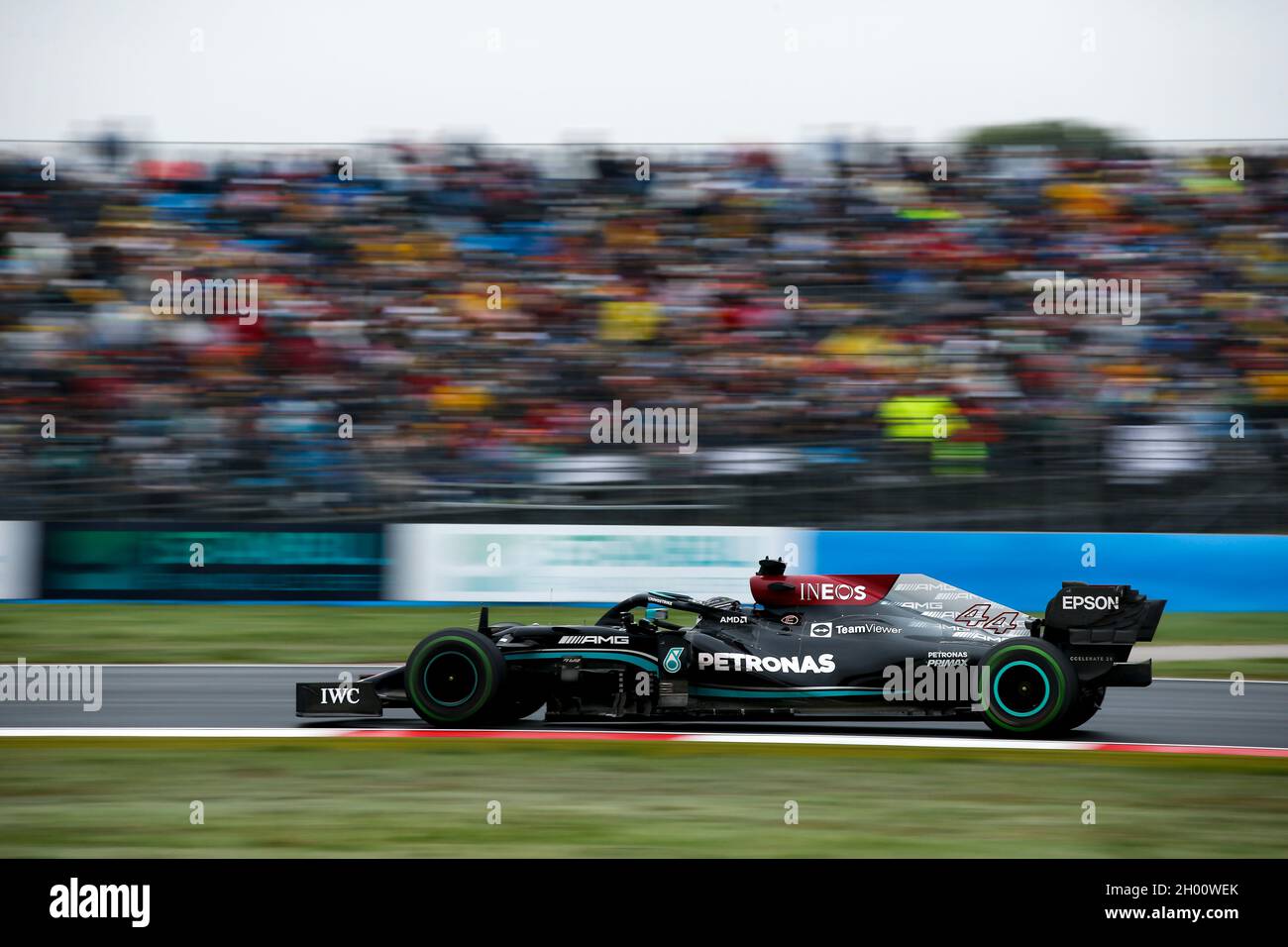 44 HAMILTON Lewis (gbr), Mercedes AMG F1 GP W12 E Performance, action during the Formula 1 Rolex Turkish Grand Prix 2021, 16th round of the 2021 FIA Formula One World Championship from October 8 to 10, 2021 on the Istanbul Park, in Tuzla, Turkey - Photo DPPI Stock Photo