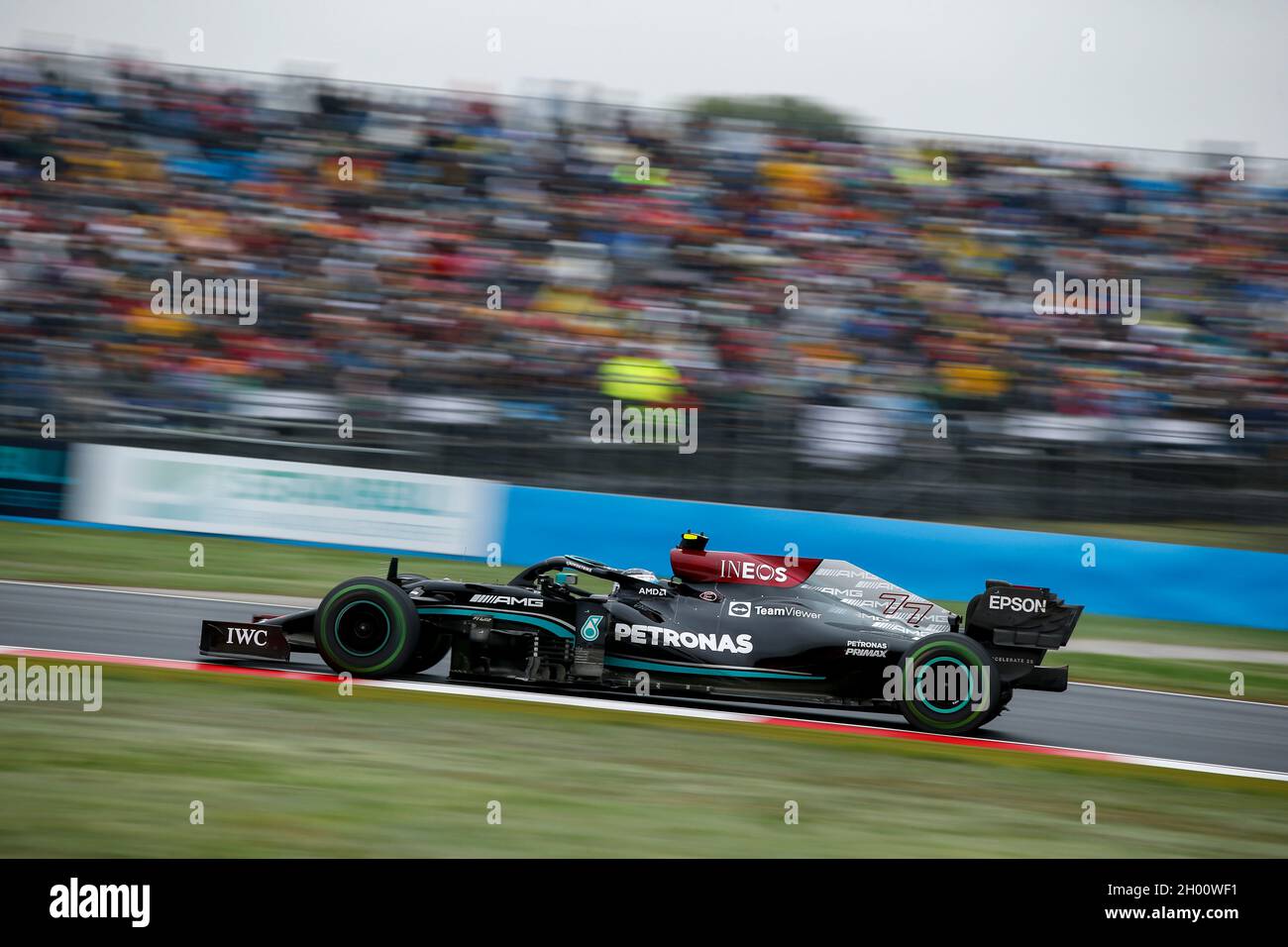 77 BOTTAS Valtteri (fin), Mercedes AMG F1 GP W12 E Performance, action during the Formula 1 Rolex Turkish Grand Prix 2021, 16th round of the 2021 FIA Formula One World Championship from October 8 to 10, 2021 on the Istanbul Park, in Tuzla, Turkey - Photo DPPI Stock Photo