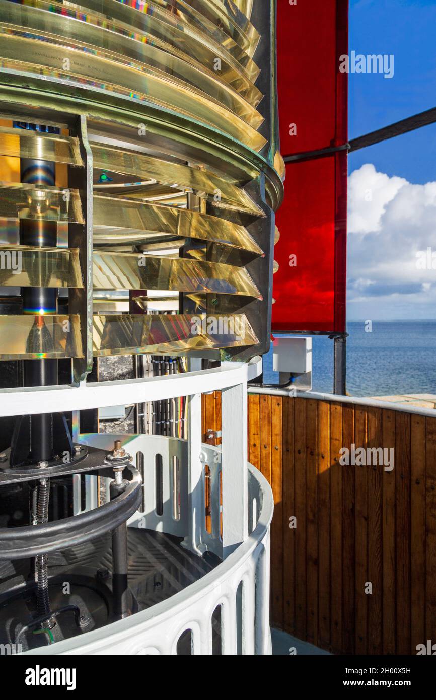 Optic in Blacksod Lighthouse & Museum, Belmullet, County Mayo, Ireland ...