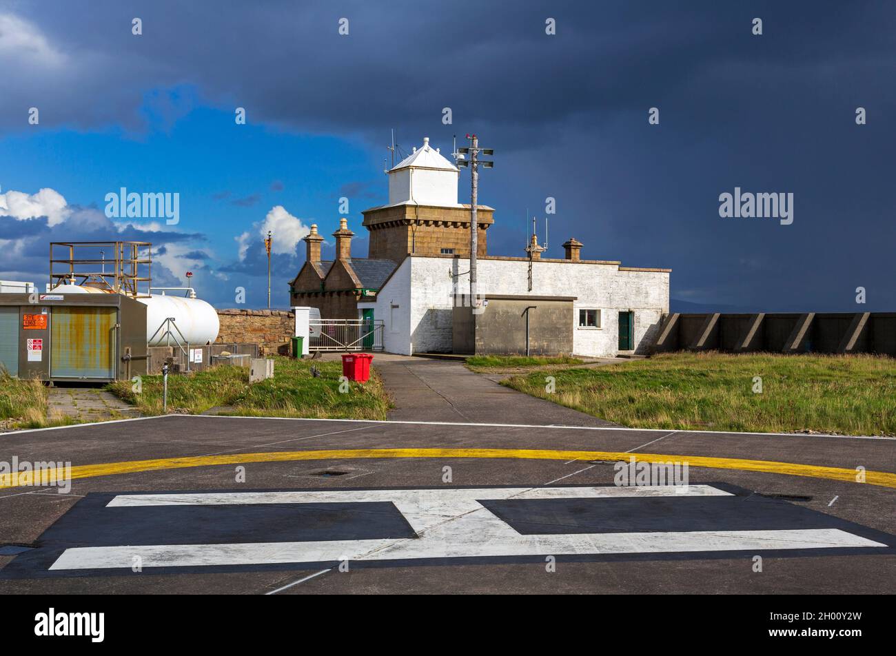 Helicopter pad, Blacksod Lighthouse & Museum, Belmullet, County Mayo ...