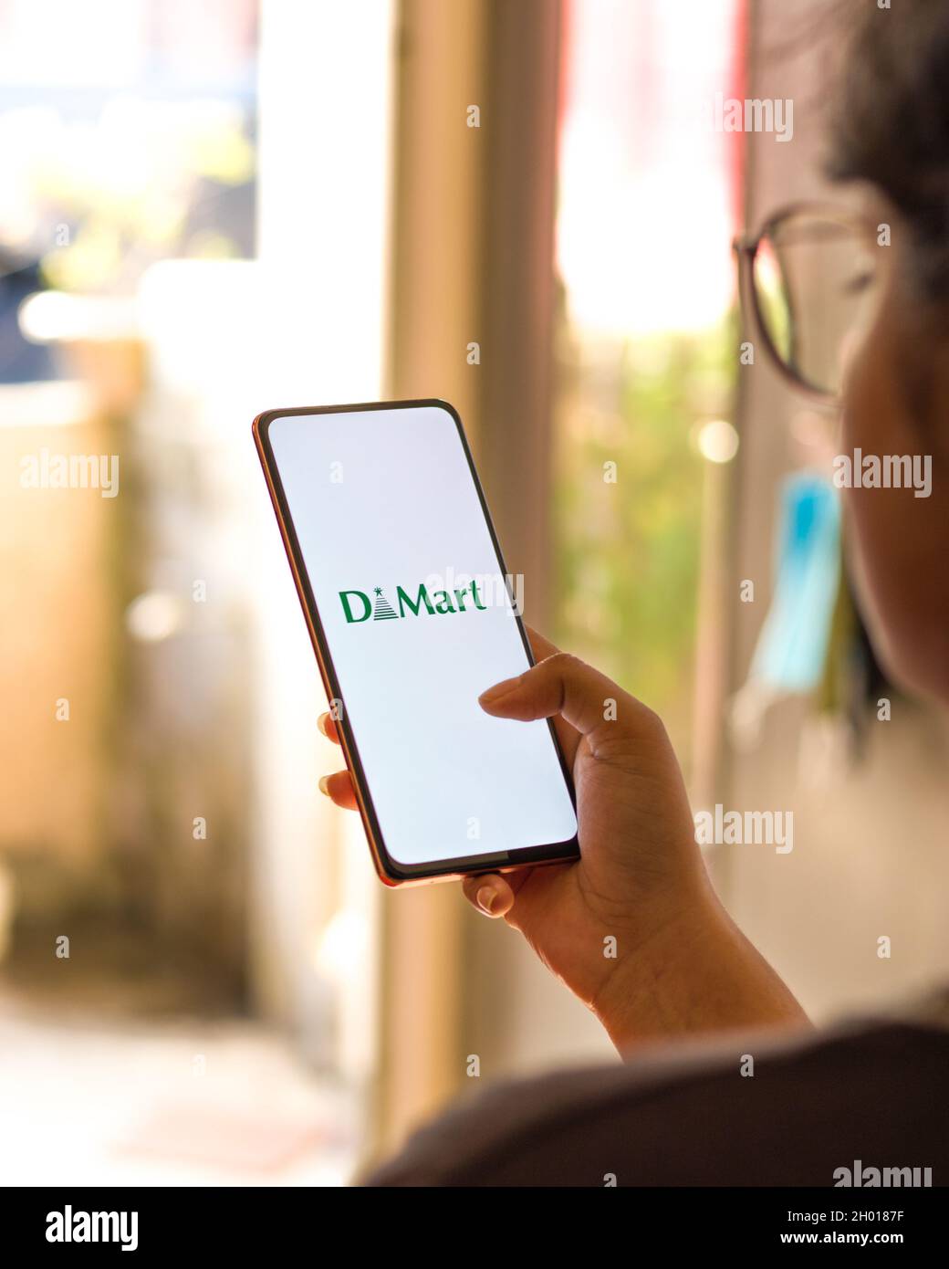 Assam, india June 09, 2020 Dmart a online grocery shopping app