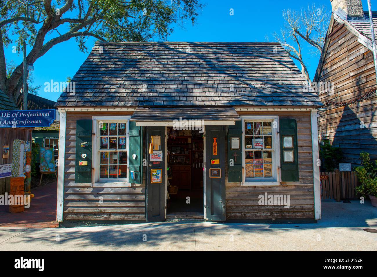 Oldest Wooden School House at 14 St. Street in historic center