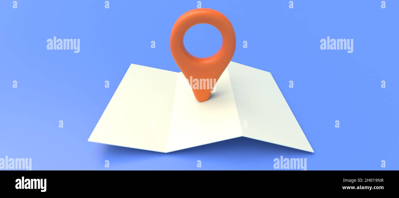 Map and pin pointer location, search travel navigation GPS concept ...