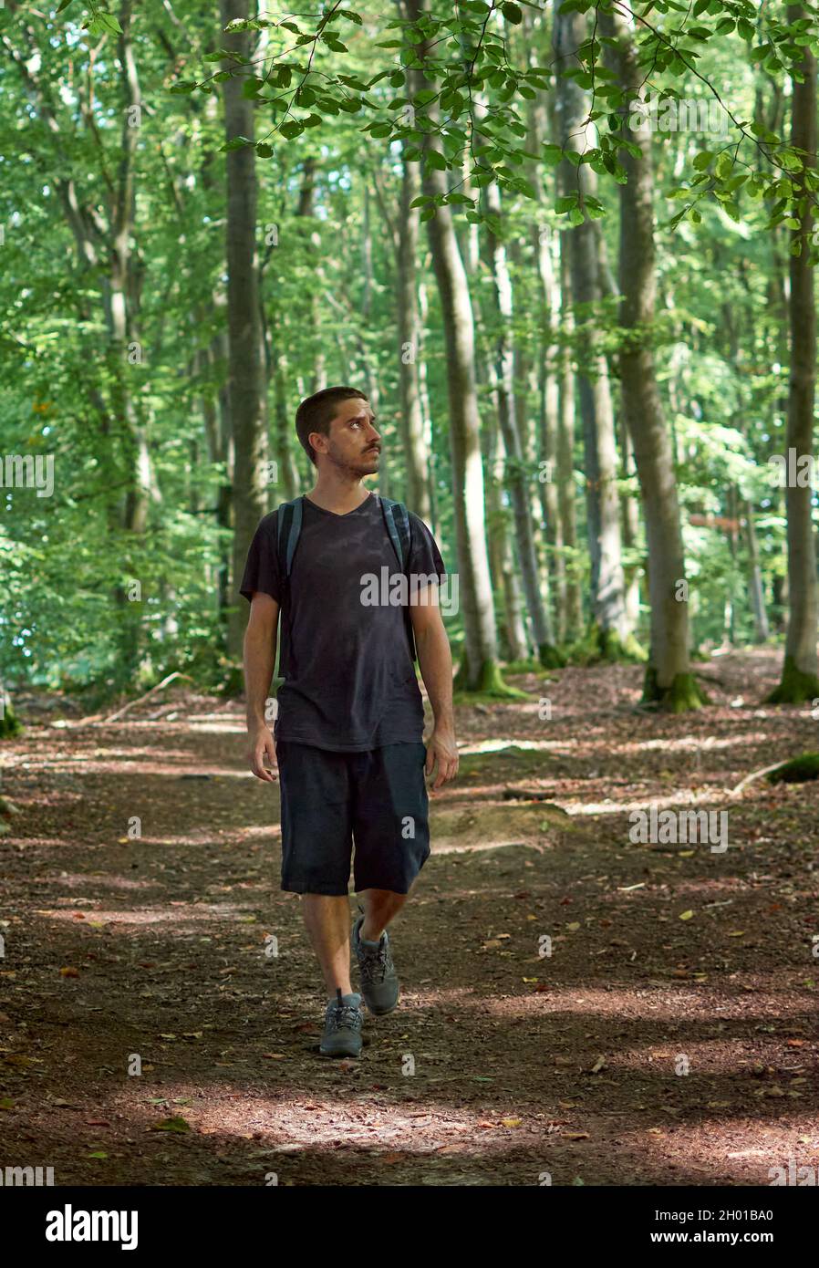 Hispanic young man trekking hi-res stock photography and images - Alamy