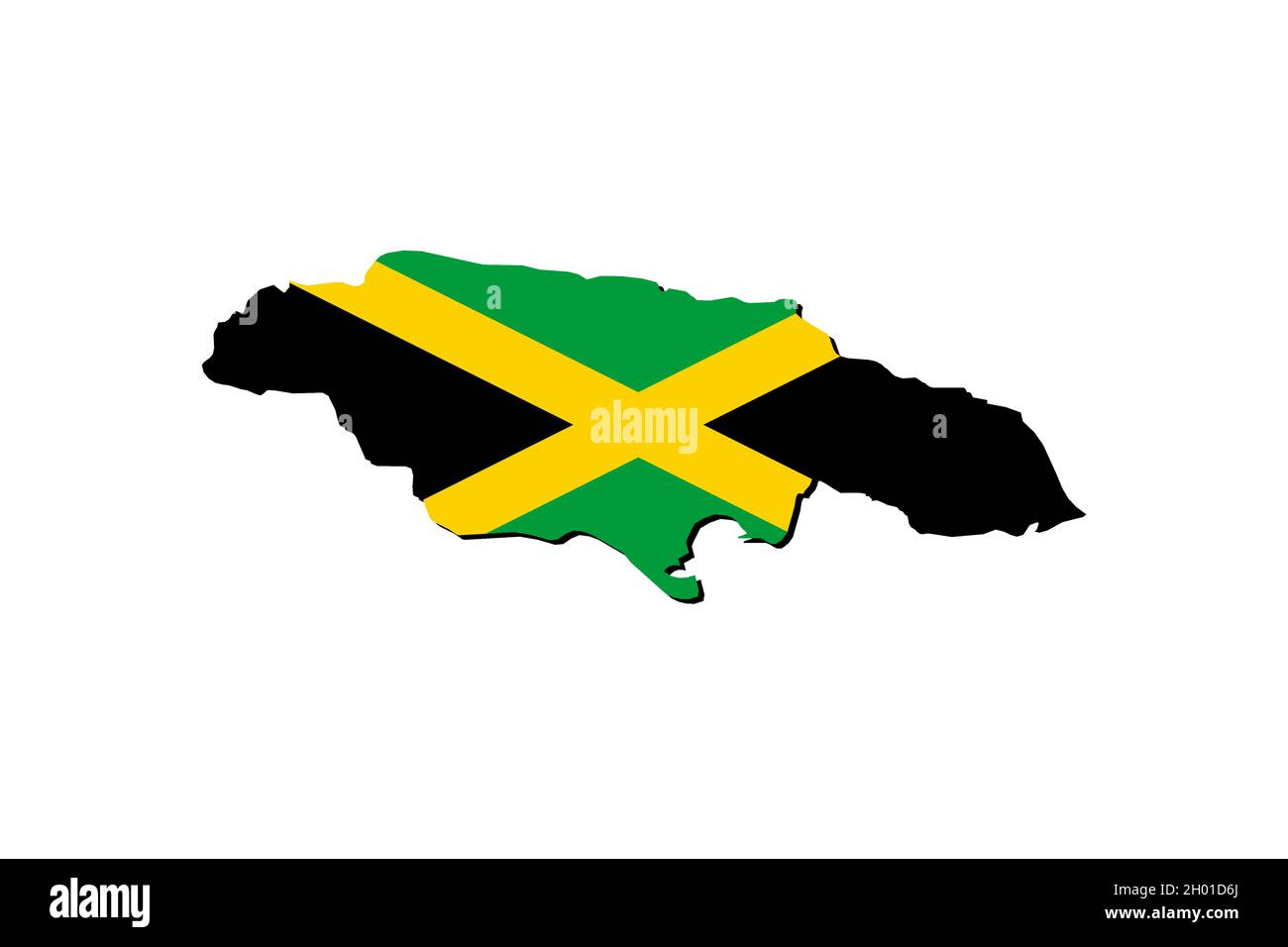 Jamaica Flag Outline Hi Res Stock Photography And Images Alamy