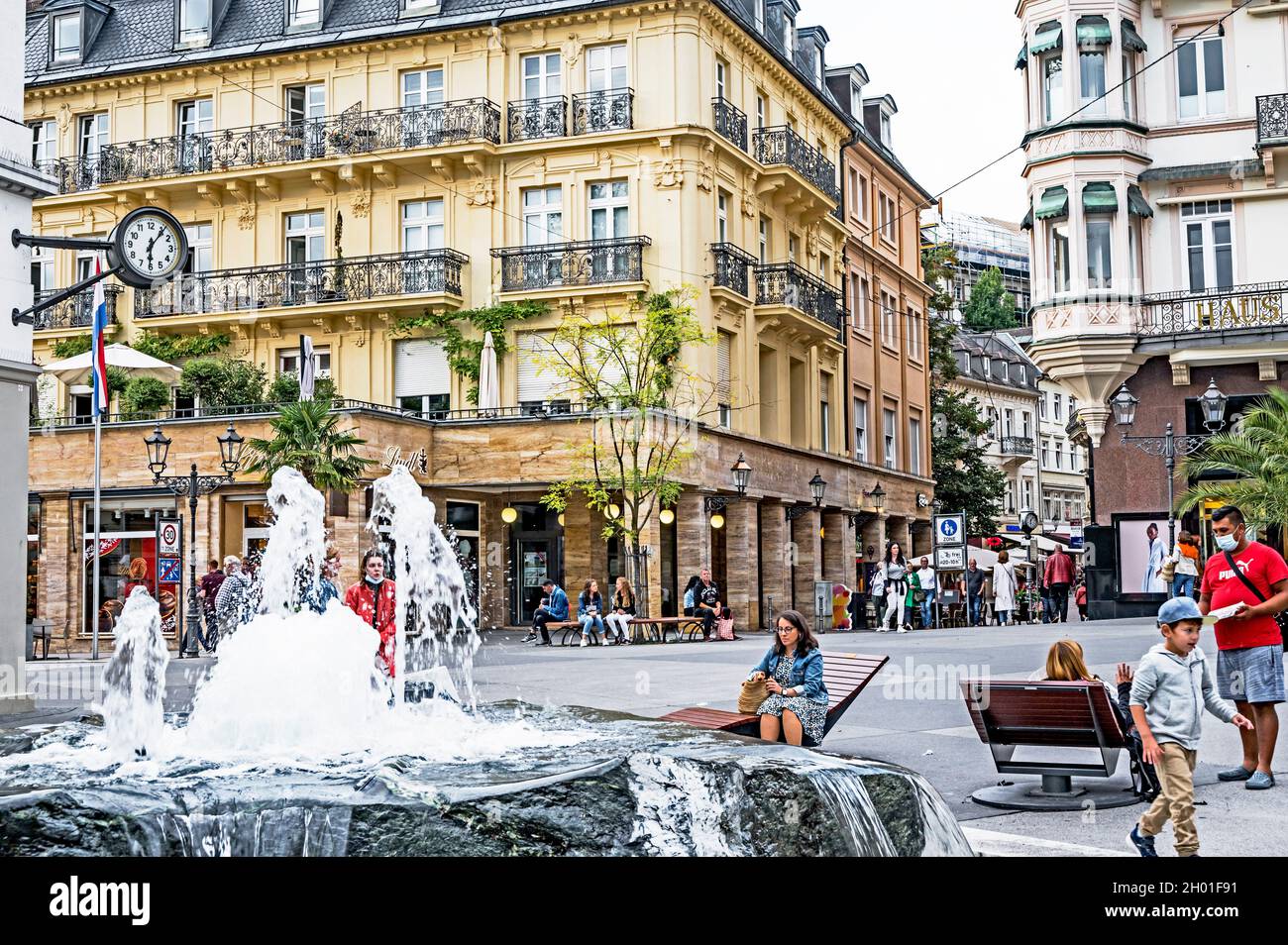 BadenBaden (Germany, BadenWürttemberg) Leopoldplatz Stock Photo Alamy