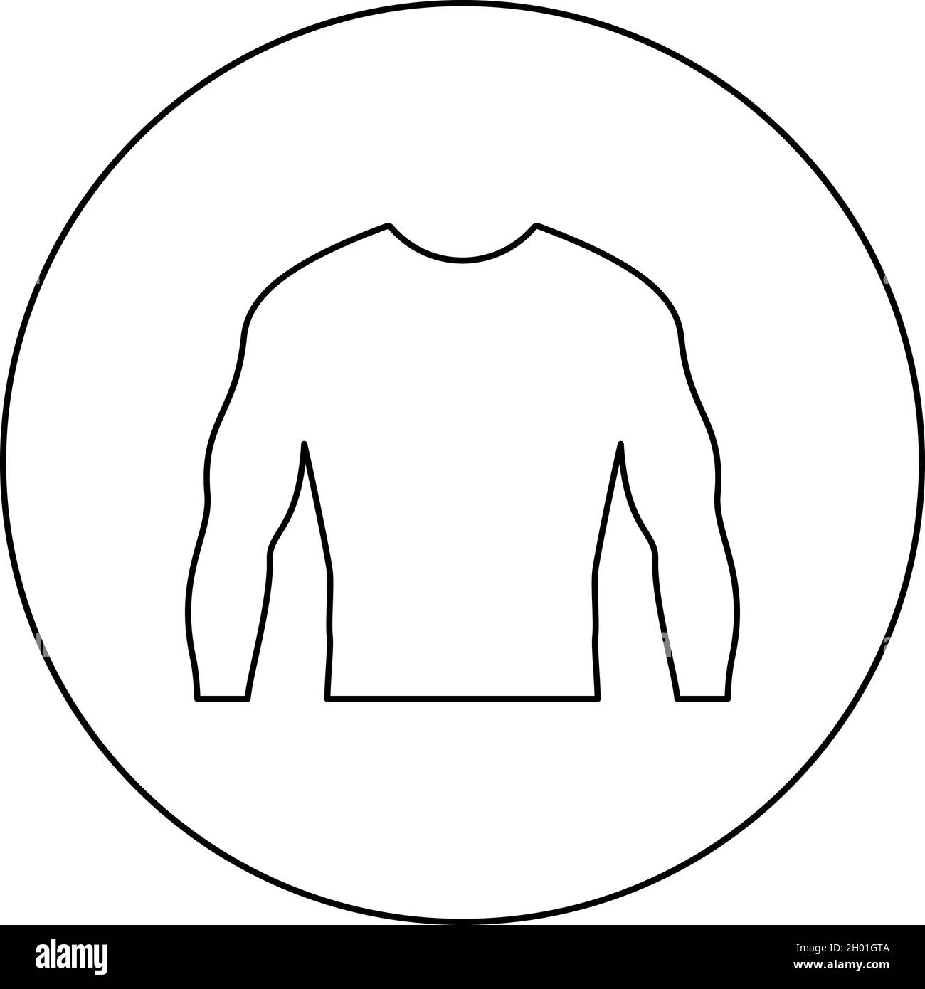 Long sleeve shirt Black and White Stock 