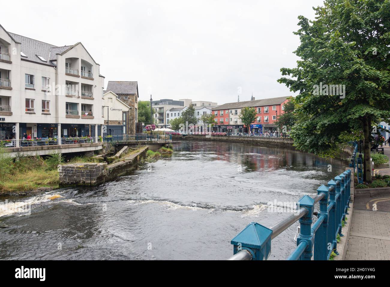 Garavogue River from Rockwood Parade, Abbeyquarter, Sligo (Sligeach), County Sligo, Republic of Ireland Stock Photo