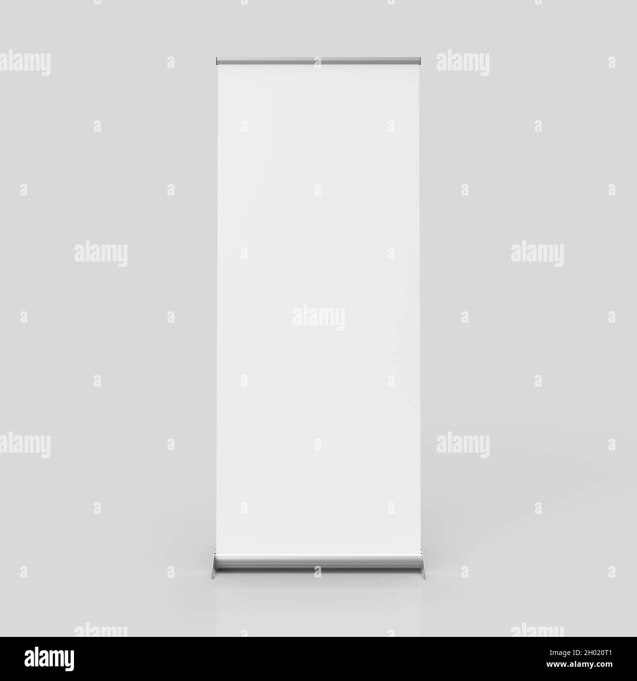 Roll up banner stand isolated on white clean background, Design ...