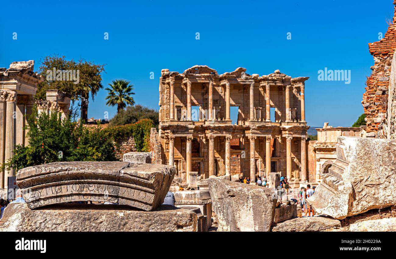 Celcus 10,06,2021,Selcuk,Izmir,Turkey,The most famous ruin identified with the ...