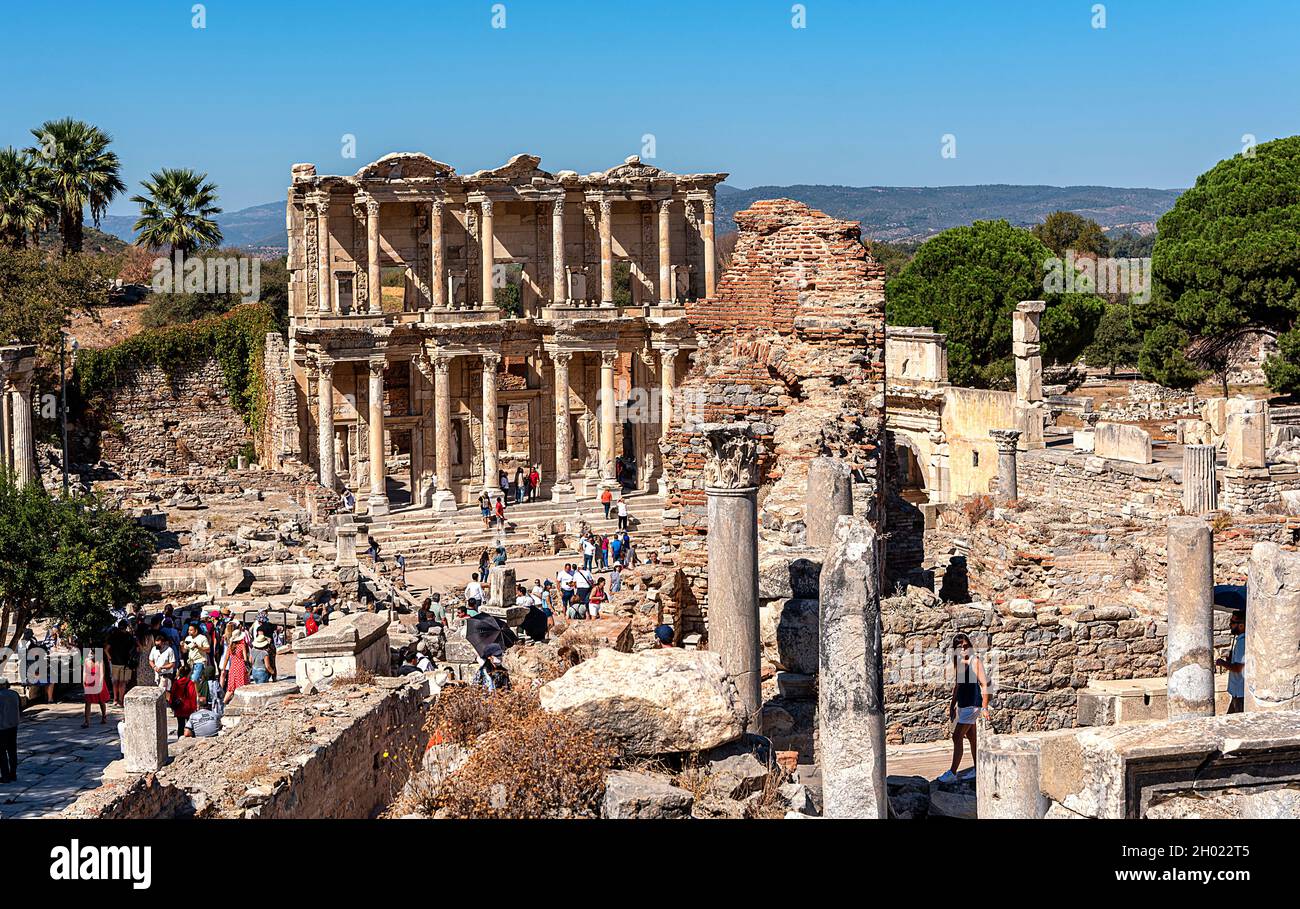 10,06,2021,Selcuk,Izmir,Turkey,The most famous ruin identified with the ...