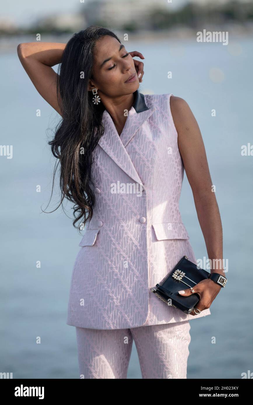 Cannes, France, 8 October 2021, LAETITIA KERFA (actress), VALIDÉ ...