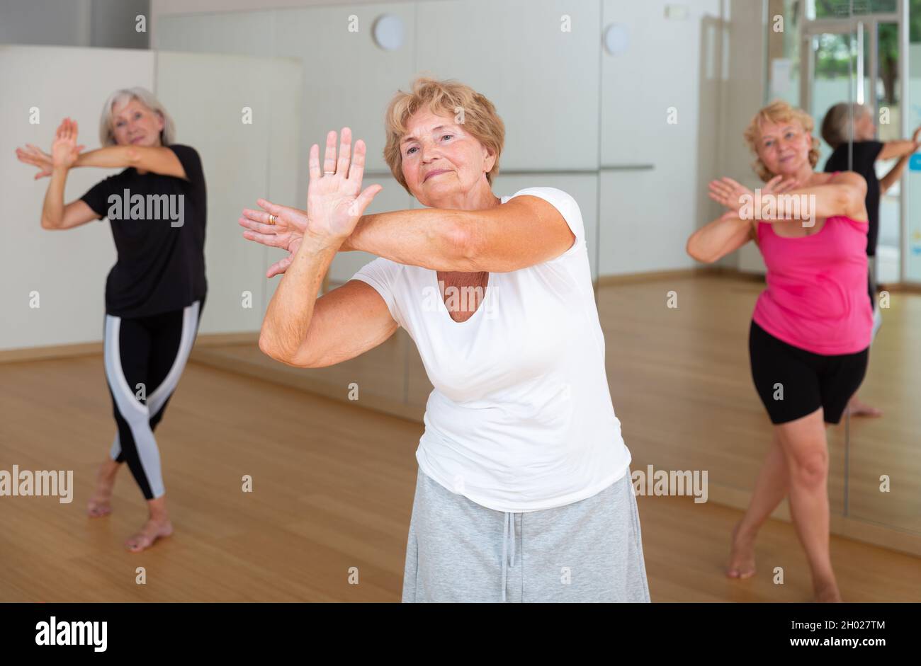 Mature Active Women Practice Vigorous Swing Stock Photo Alamy mature-active-women-practice-vigorous-swing-stock-photo-alamy