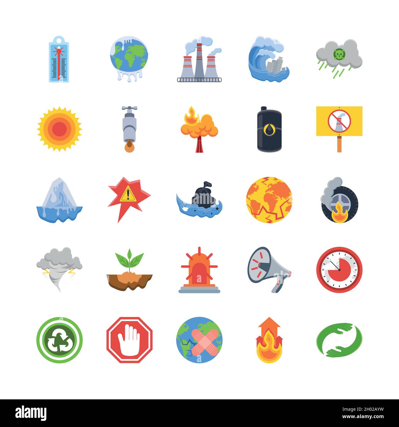 set of climate change Stock Vector Image & Art - Alamy