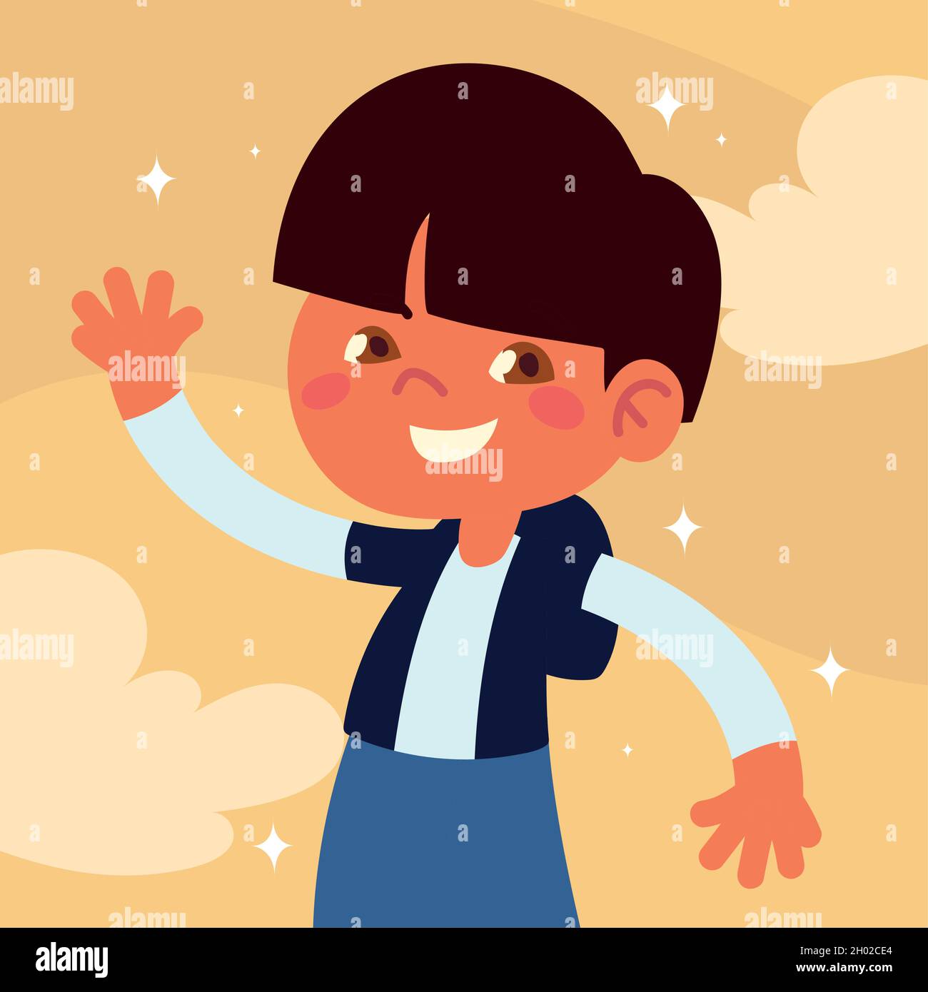 cute little boy Stock Vector Image & Art - Alamy