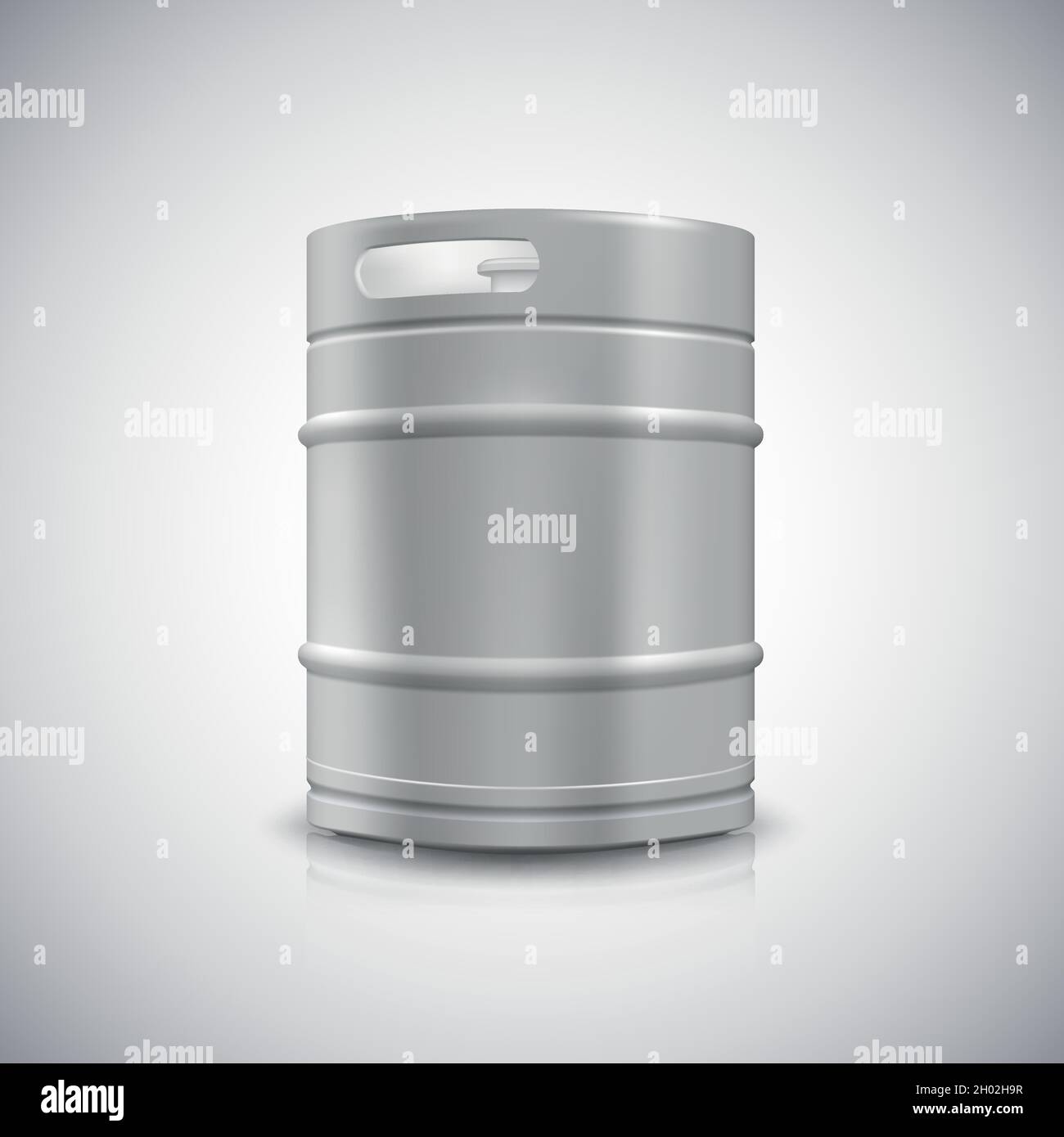 Metal beer keg Stock Vector