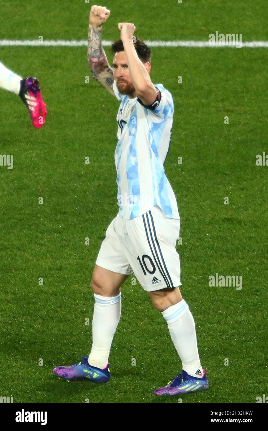 Buenos Aires 11 10 2021 Argentina Faces Uruguay For The 5th Round Of