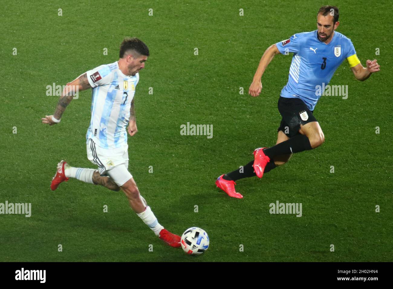 Buenos Aires 11 10 2021 Argentina Faces Uruguay For The 5th Round Of
