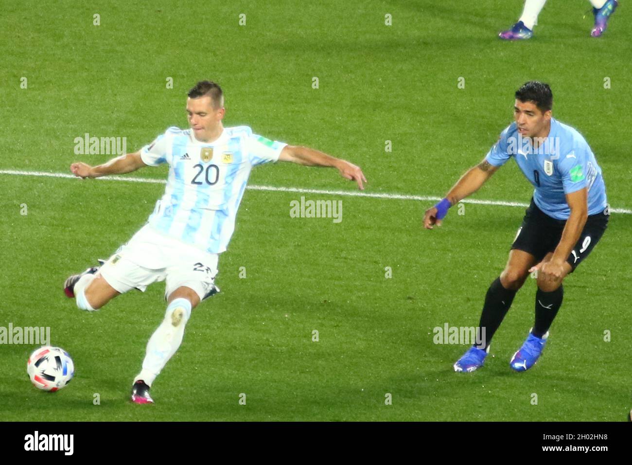 Buenos Aires 11 10 2021 Argentina Faces Uruguay For The 5th Round Of