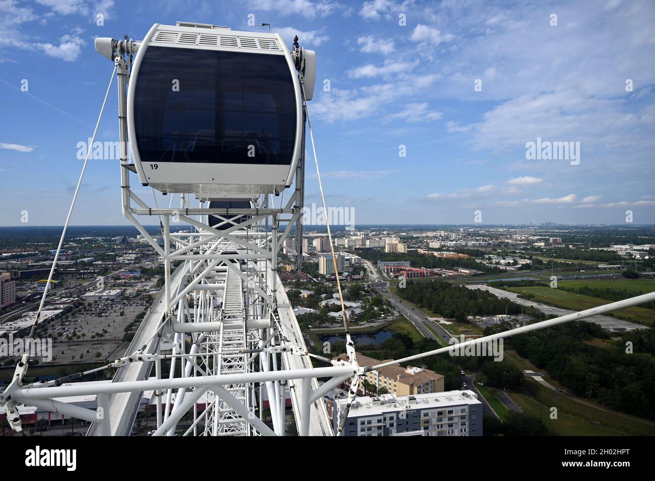 THE WHEEL AT ICON PARK...GIANT FERRIS WHEEL IN ORLANDO, FLORIDA Stock