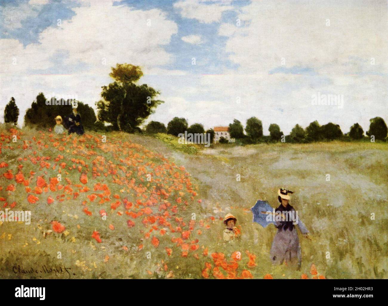 Poppies by Claude Monet Stock Photo