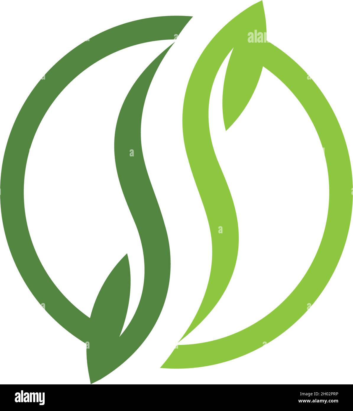 Logos of green leaf ecology nature element vector Stock Vector Image ...