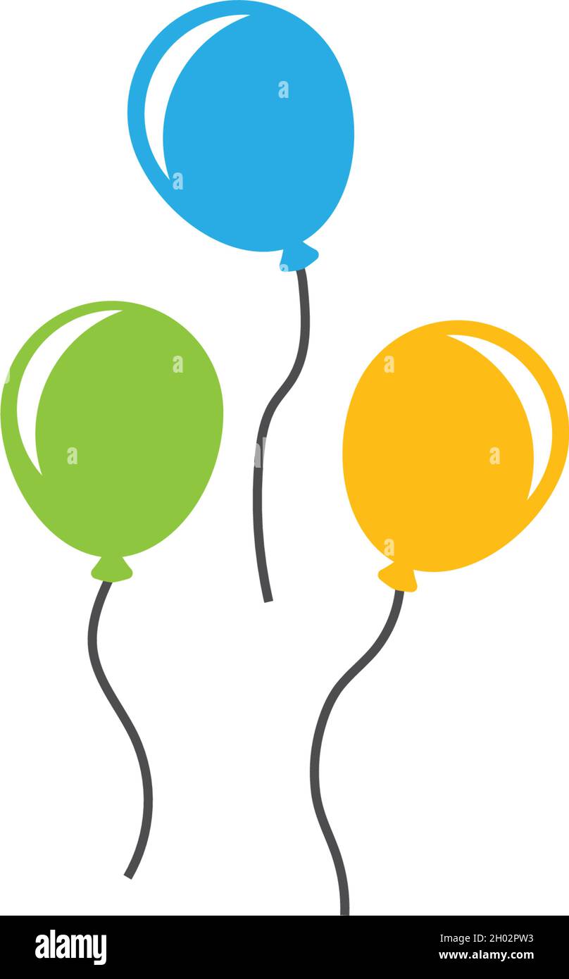 Flying baloon illustration vector template Stock Vector Image & Art - Alamy