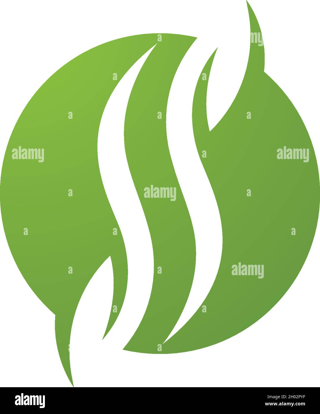 Logos of green leaf ecology nature element vector Stock Vector