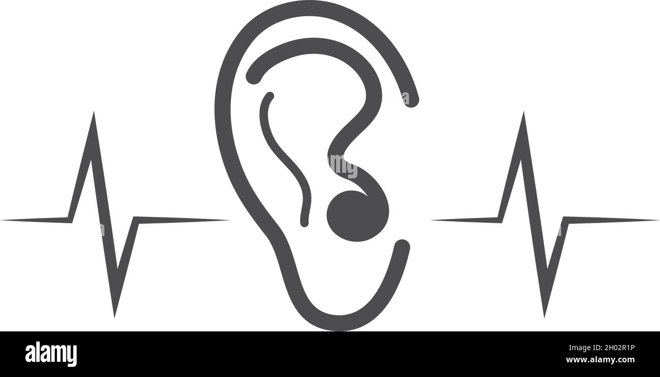 Hearing Logo Template vector Stock Vector