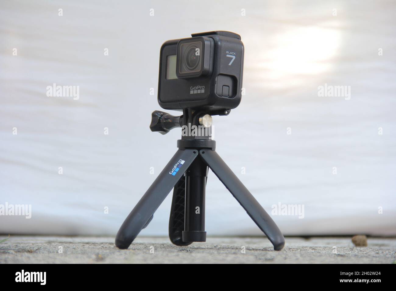 SURABAYA, INDONESIA 09 October, 2021 GoPro Hero 7 Black Edition on