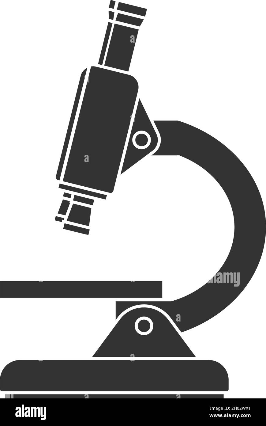 Microscope icon design template vector illustration Stock Vector