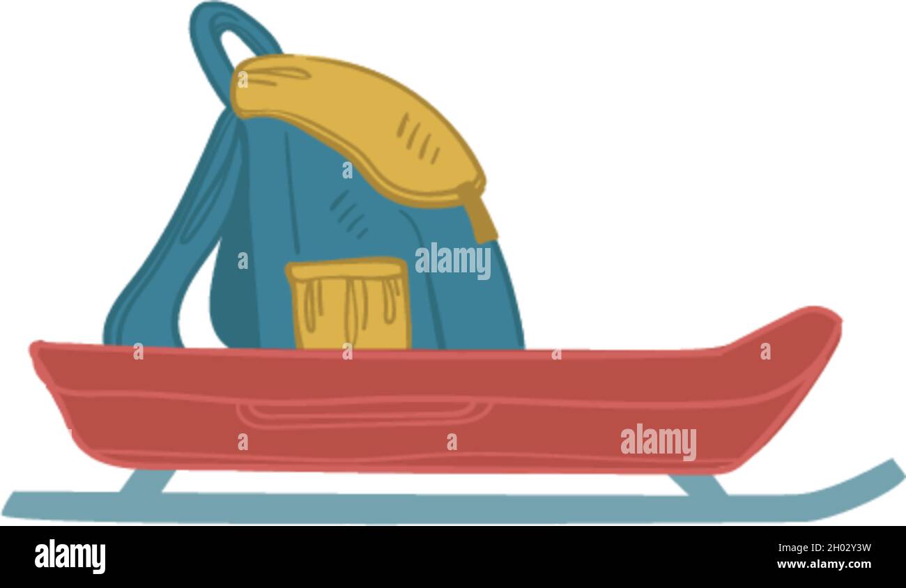 Backpack Sled Driving school slide Stock Vector Images - Alamy