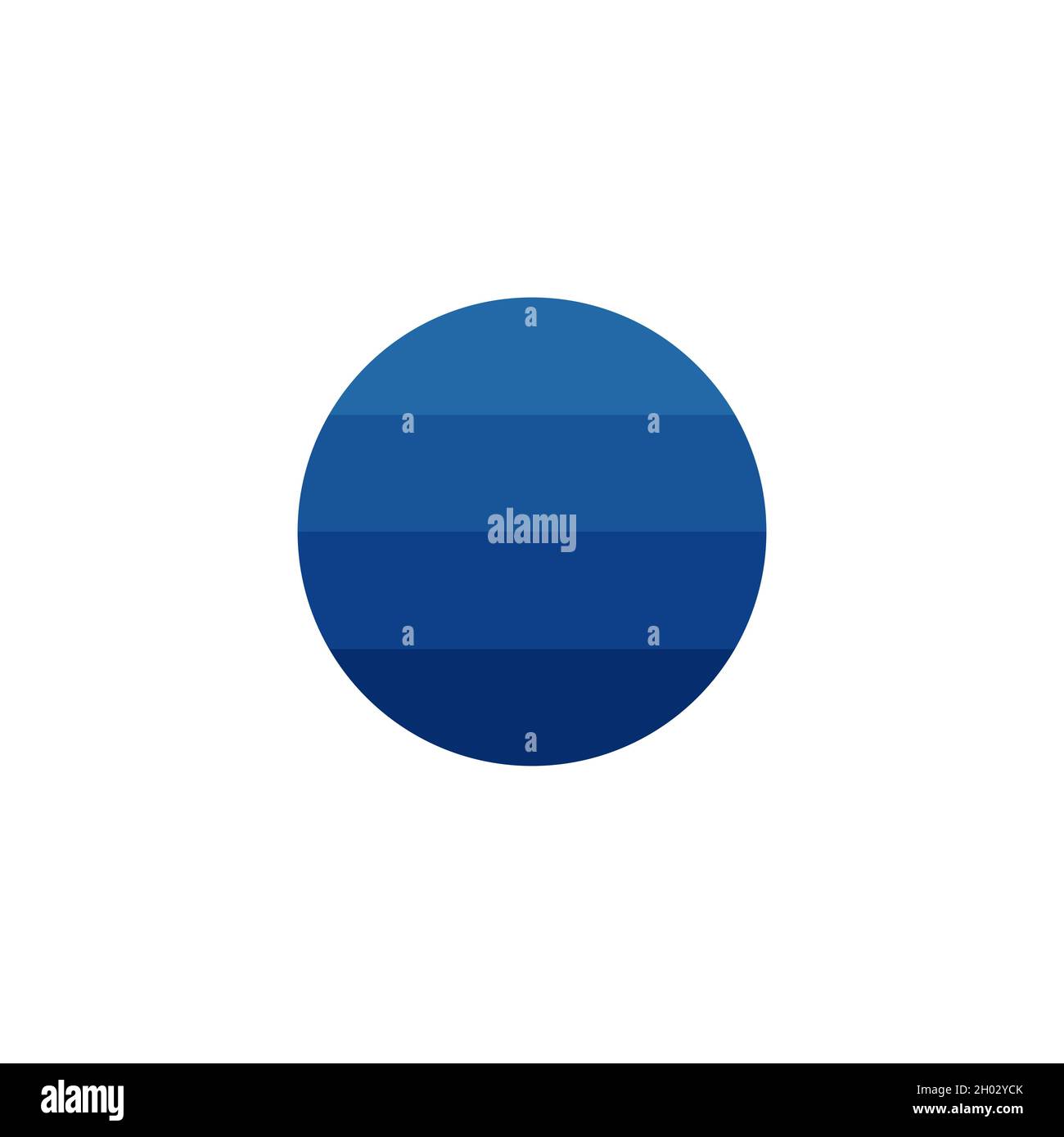 Blue circle abstract logo icon vector template. Geometric sun. Stock ...