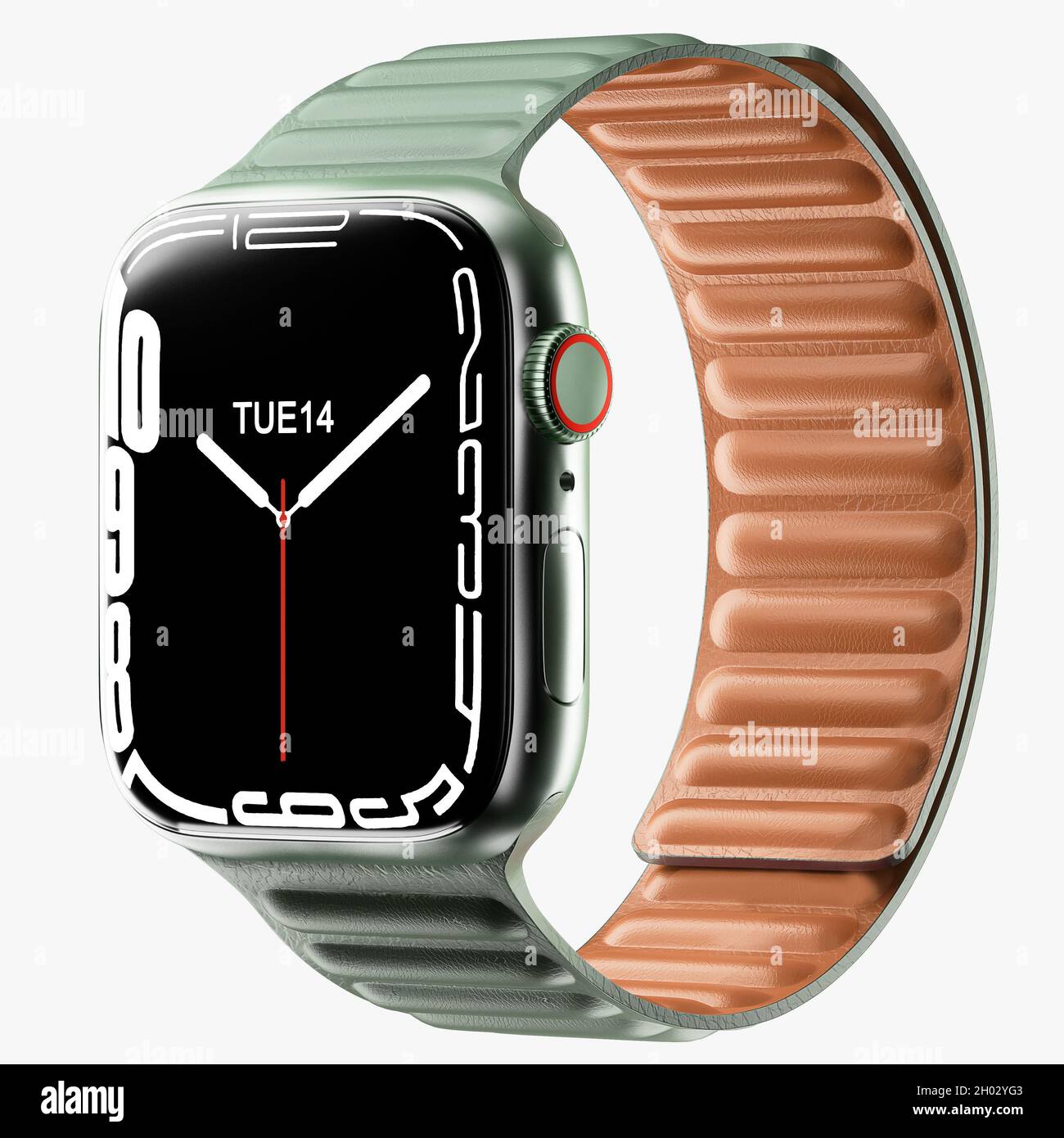 apple watch series 7 3d model concept render Stock Photo