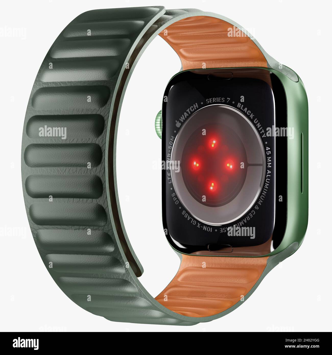 apple watch series 7 3d model concept render Stock Photo