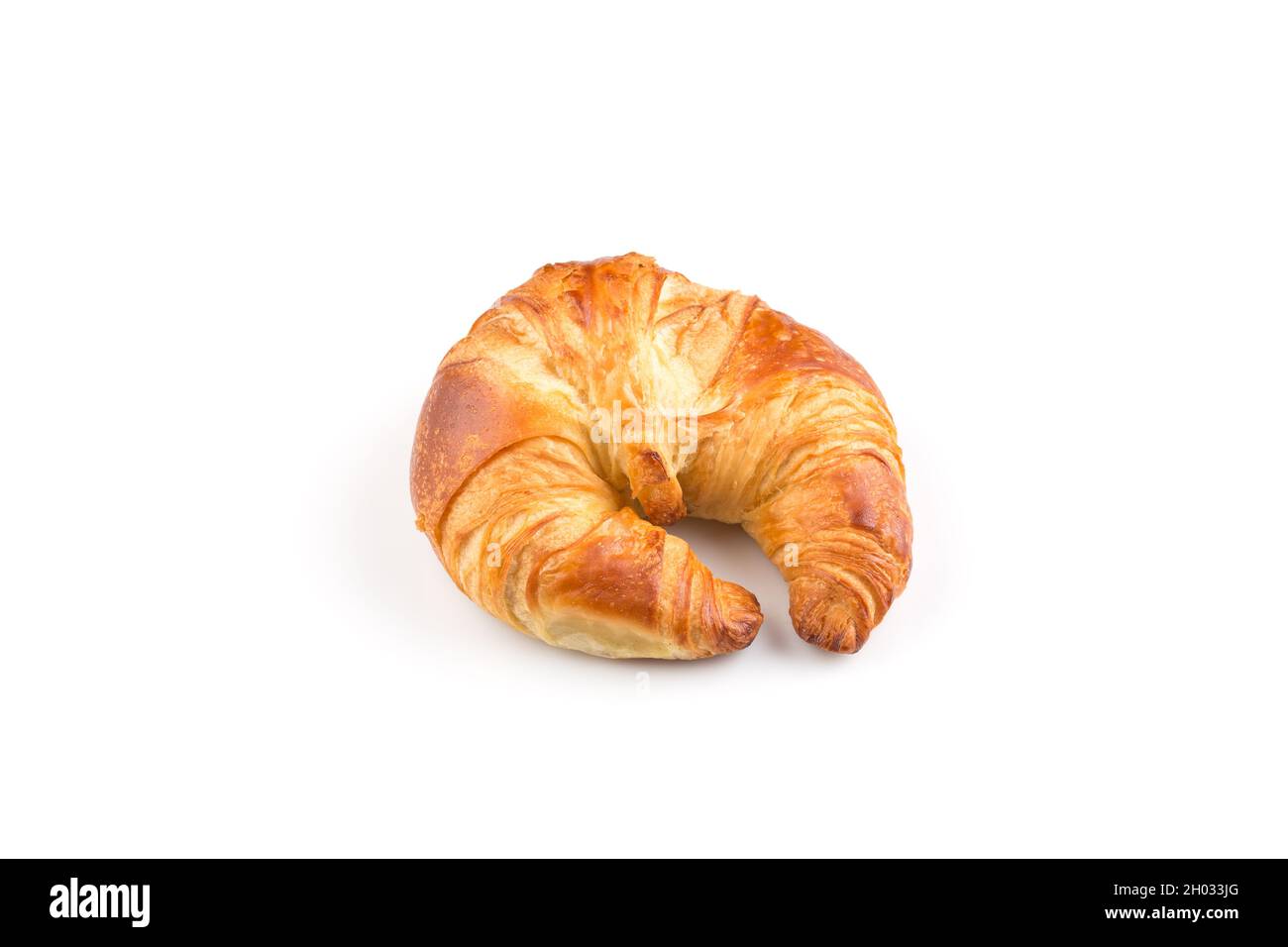 Fresh croissant isolated on the white background Stock Photo - Alamy
