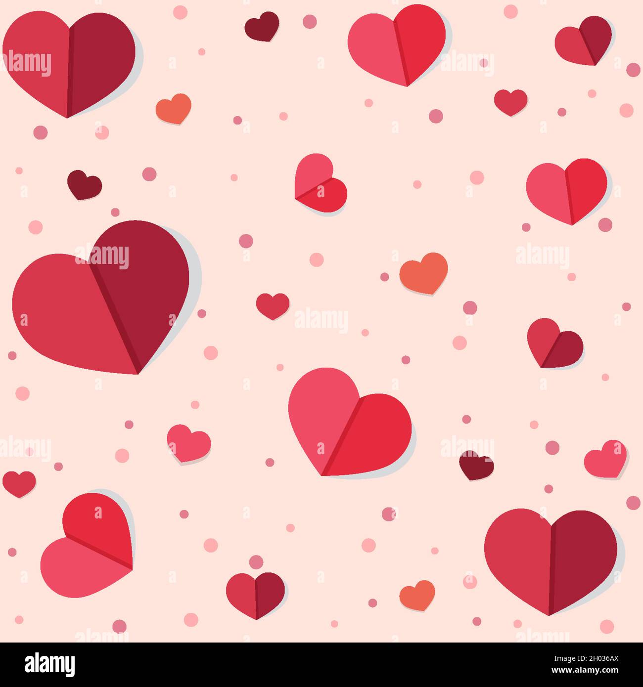 Red heart seamless background illustration Stock Vector Image & Art - Alamy