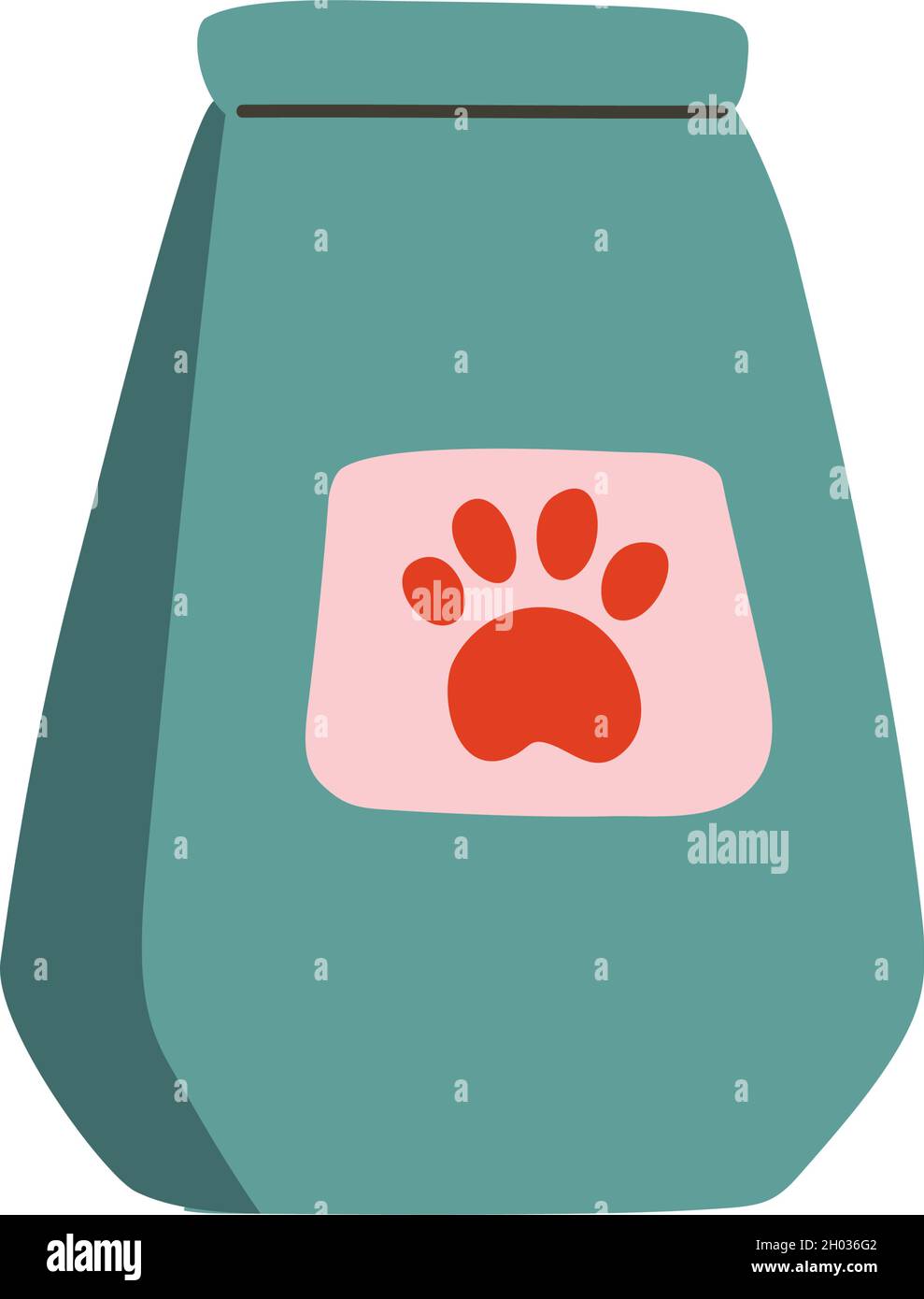 Pet food. Vector illustration. Object isolated on white background