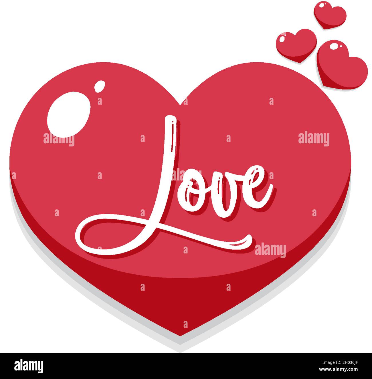 Isolated heart icon on white background illustration Stock Vector Image ...