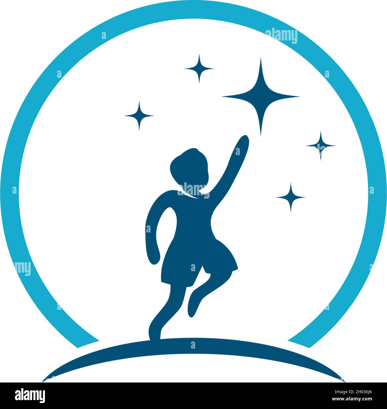kids logo vector template Stock Vector