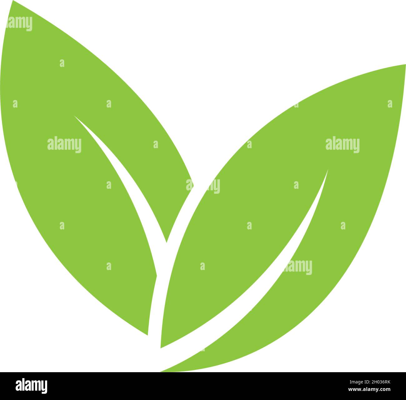 Logos of green leaf ecology nature element vector Stock Vector Image ...