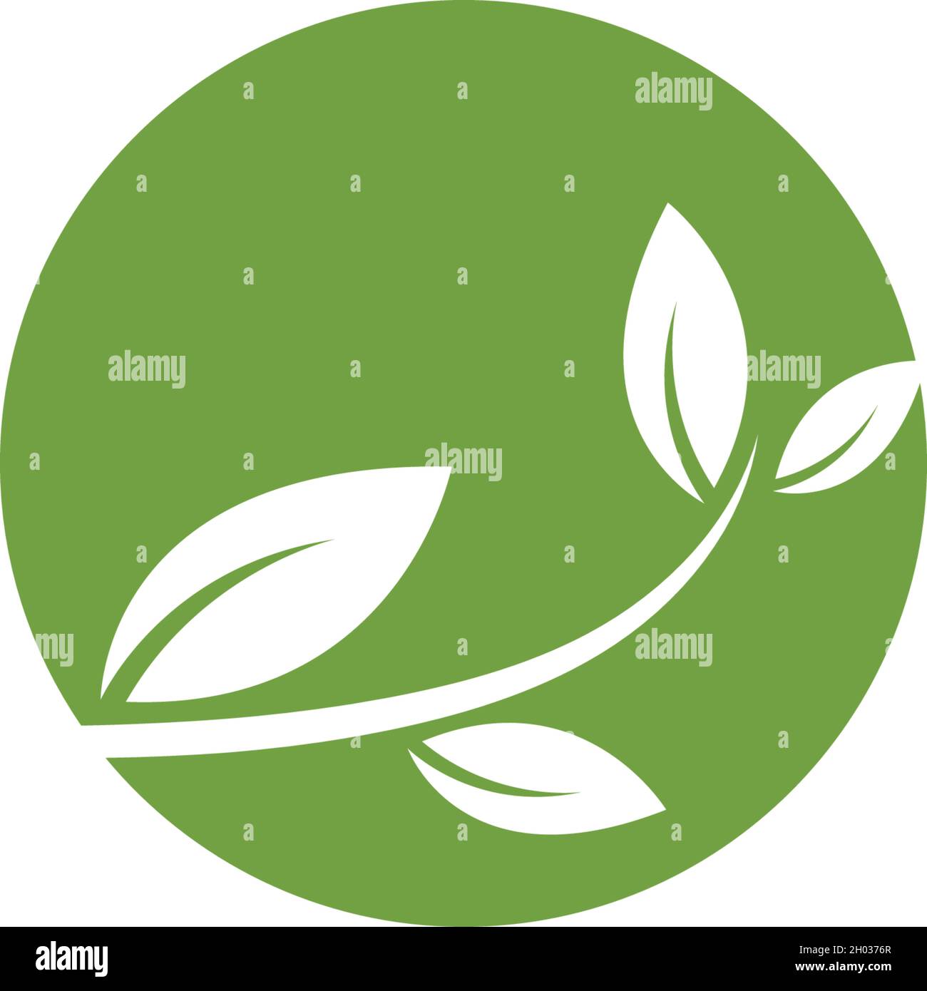 Logos of green leaf ecology nature element vector Stock Vector Image ...