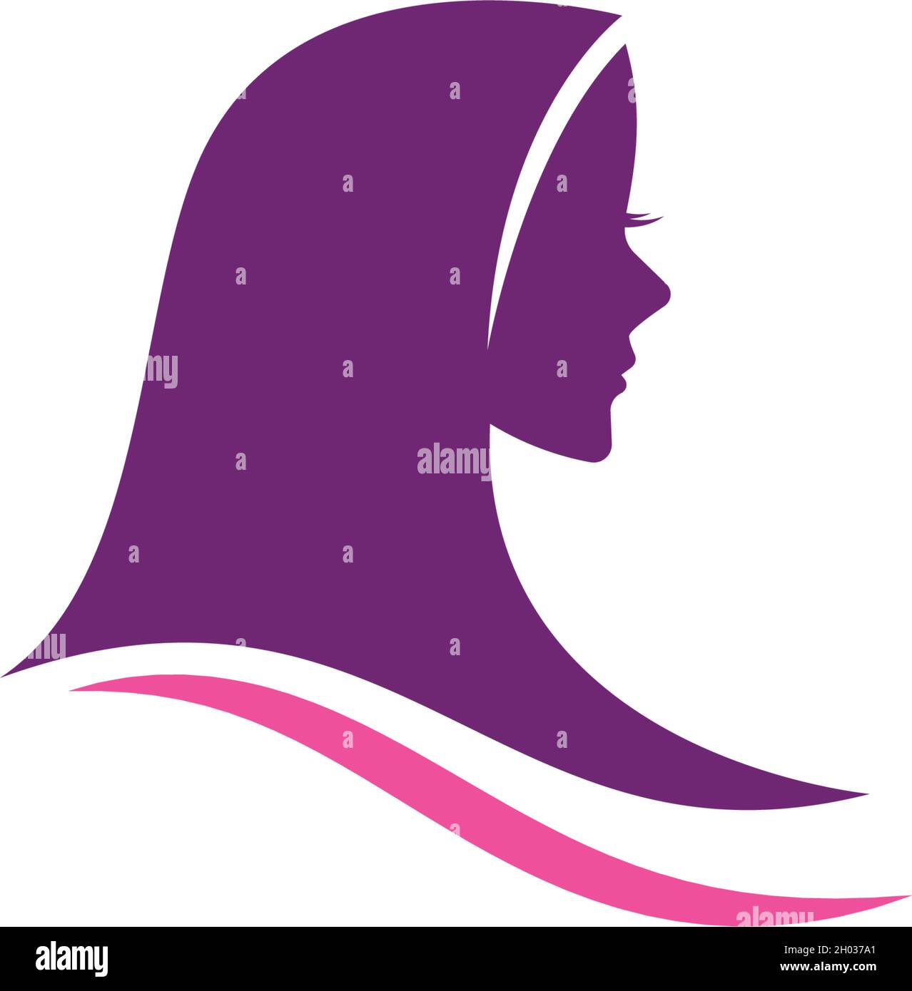 Hijab logo vector template Stock Vector Image & Art - Alamy