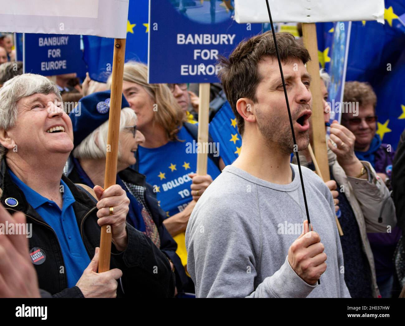 Peoples Vote March in London, March 2019 Stock Photo