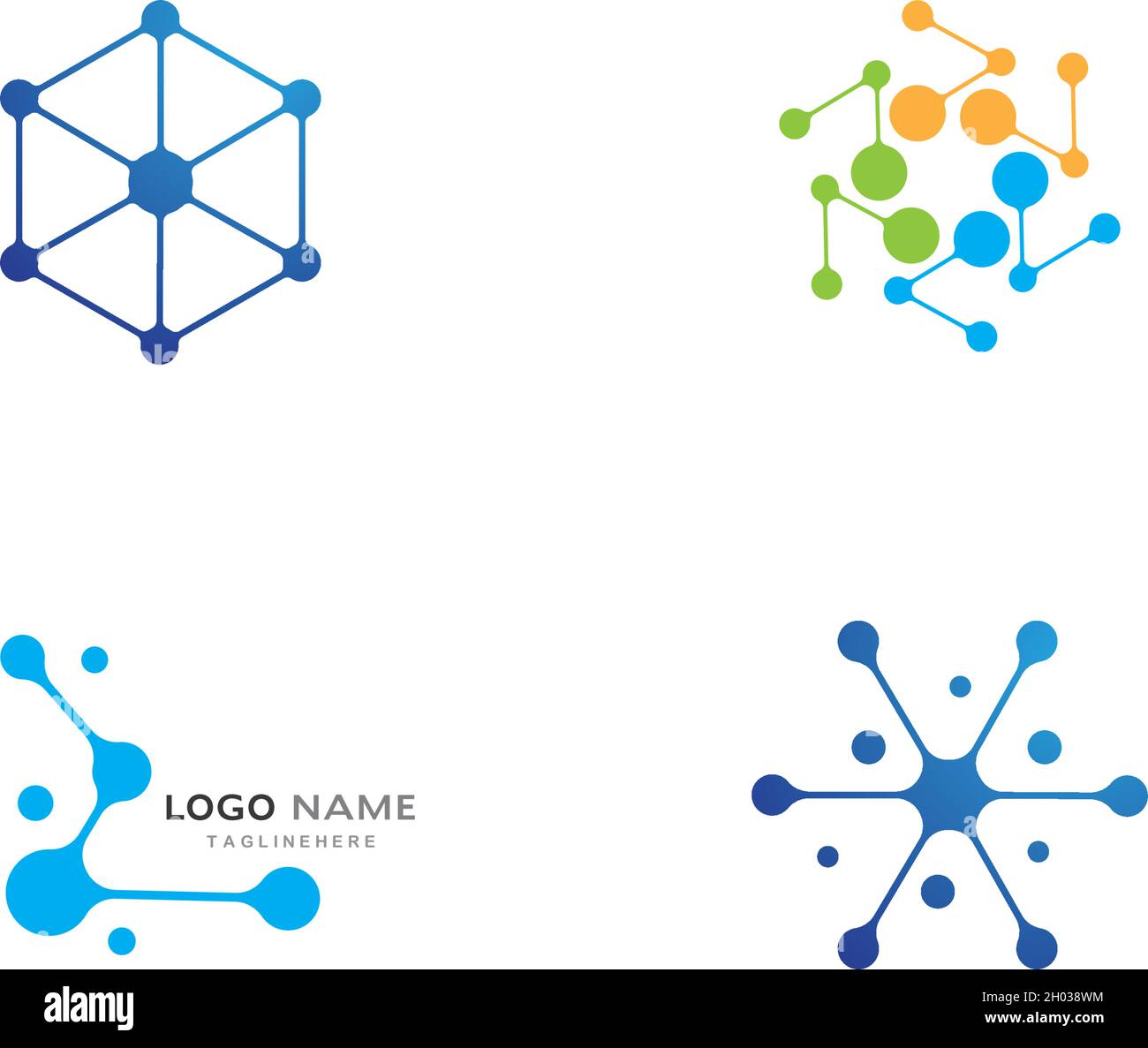 molecule logo vector icon template Stock Vector Image & Art - Alamy