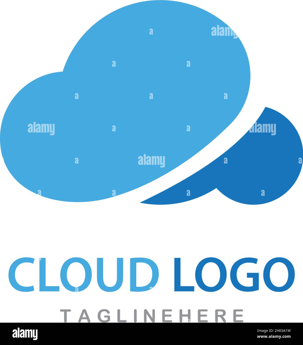 cloud logo vector icon template Stock Vector Image & Art - Alamy